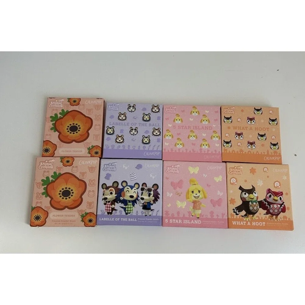Bundle of Brand New Colourpop Animal Crossing Eyeshadow Palettes & Blush Palette